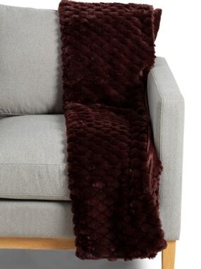 Rachel Zoe Plush Faux Fur Throw
